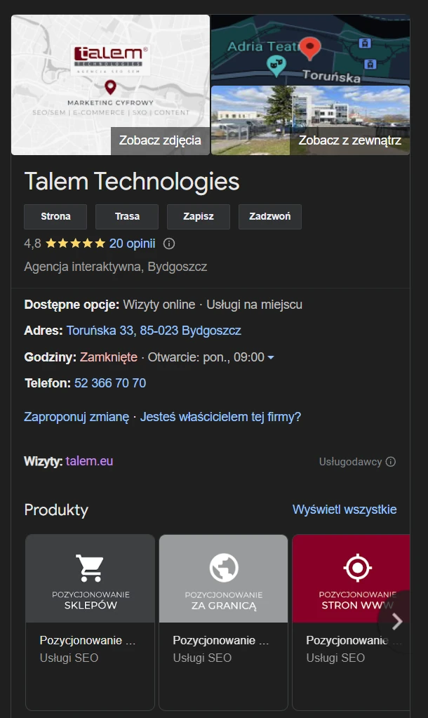 Pozycjonowanie lokalne